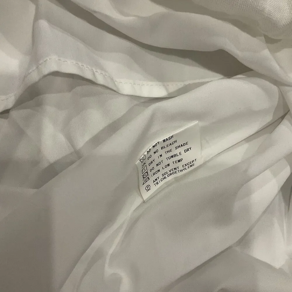 Hirsch & Timber White Linen Maxi Dress M Boho Cottagecore Lagenlook Prairie - Picture 10 of 16